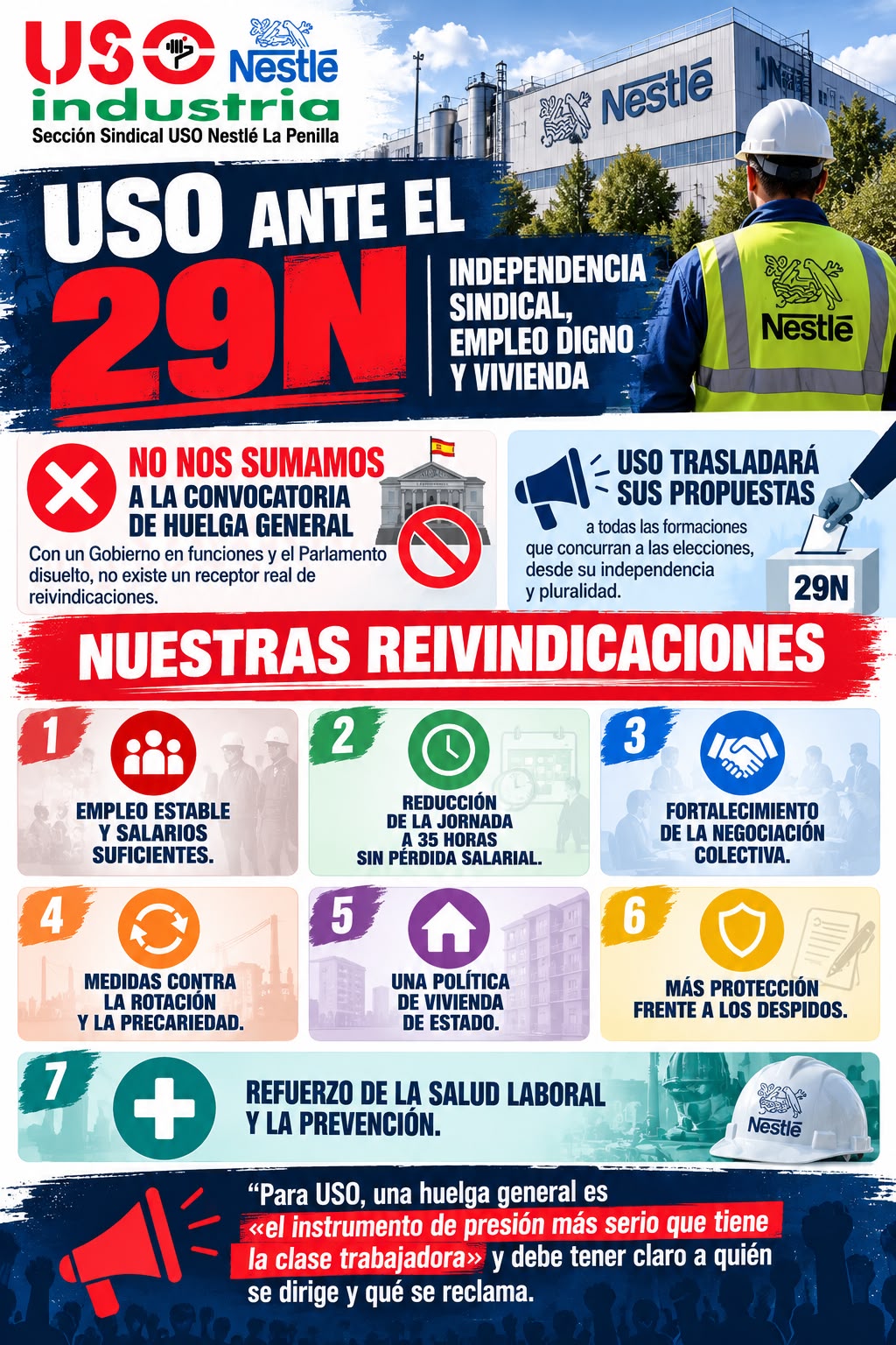 Sindicato USO - Elecciones Generales 29N