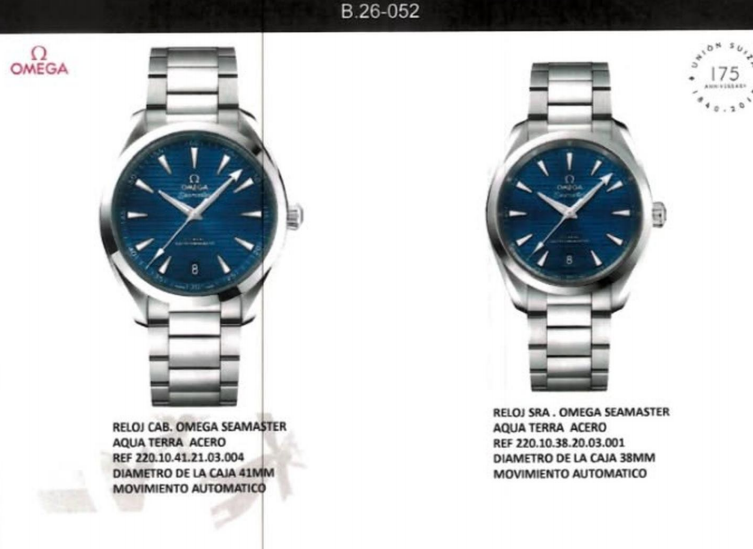 Omega Seamaster Aqua Terra Acero - Esfera Azul